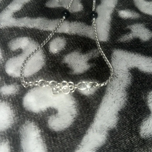 Brighton Black, silver and bling Beaded Necklace - Picture 5 of 7